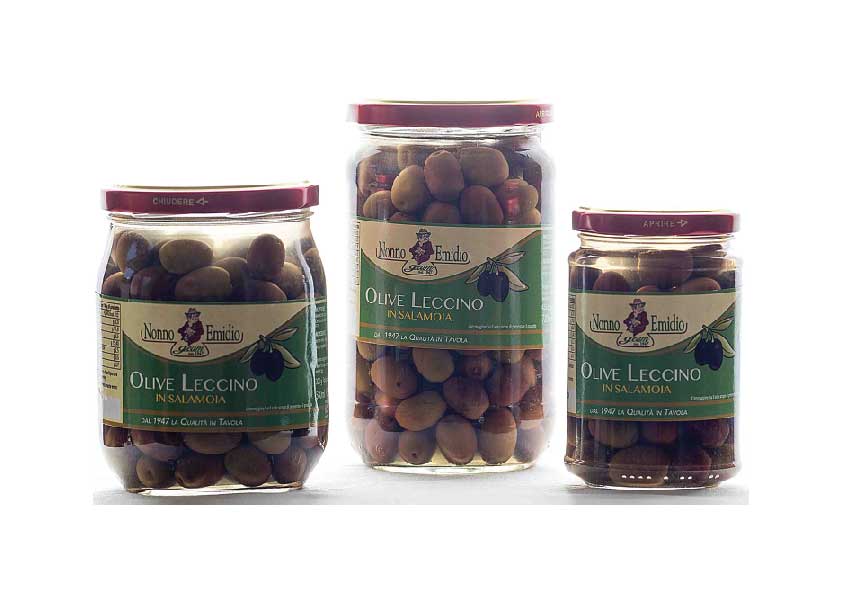 Olive Leccino in Salamoia