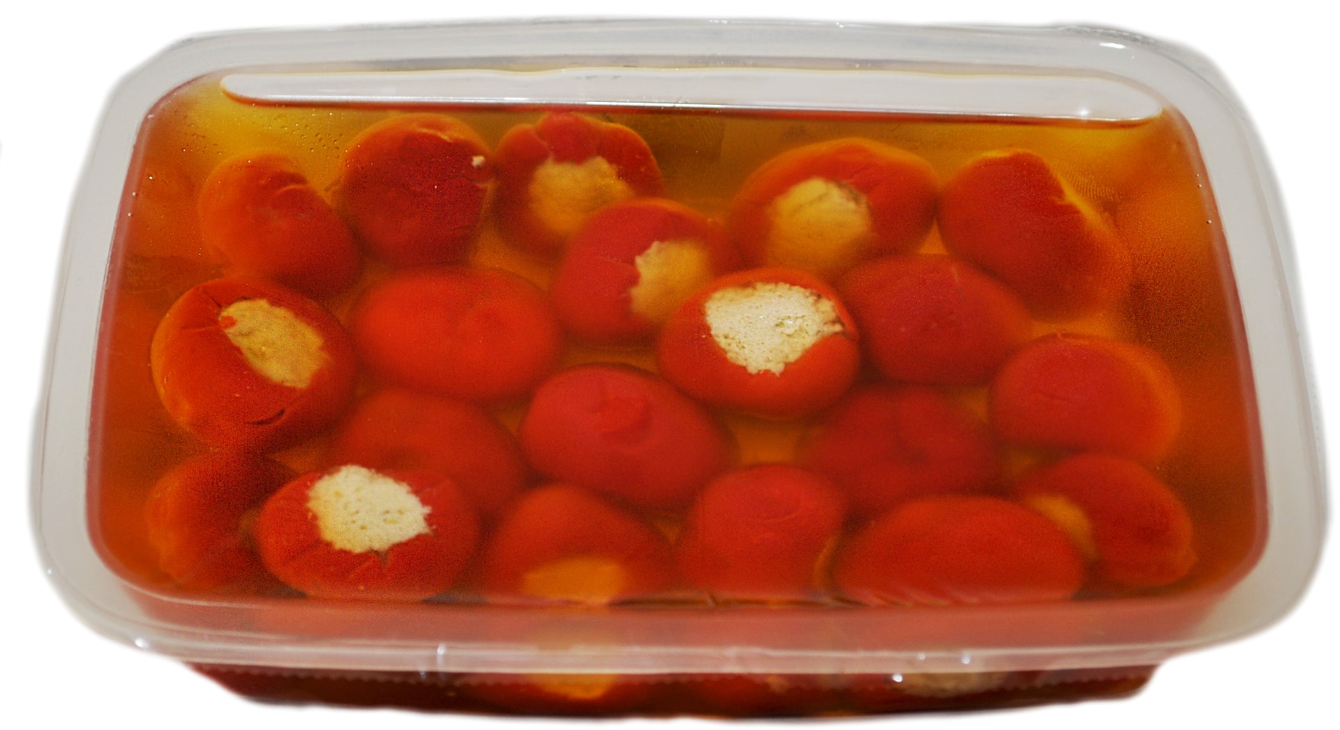Peperoncini ripieni con Tonno in olio vaschetta gr. 350